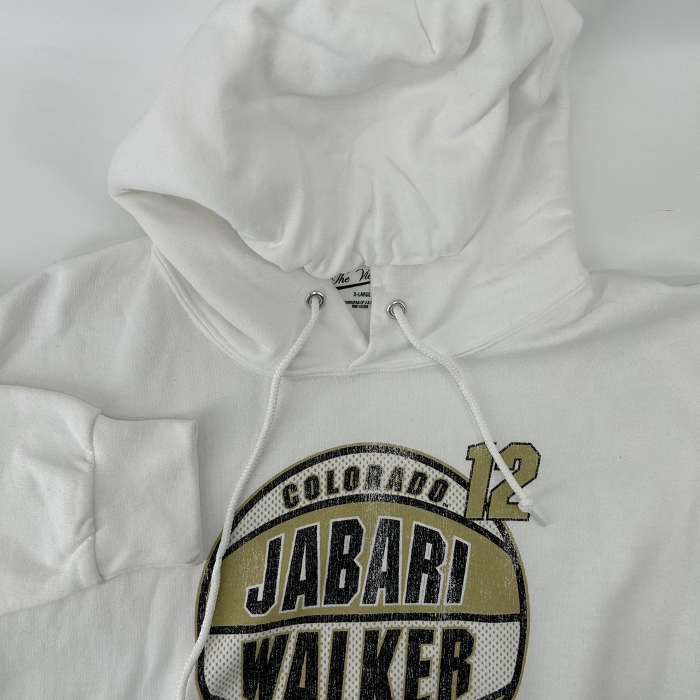 The Victory Hoodie Mens XL White Jabari Walker Colorado Buffaloes NWT Basketball